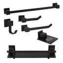 Ver imagem 1 de Kit Acessórios para Banheiro 6 Peças Black Ducon Metais