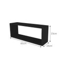 Ver imagem 3 de Conjunto com 3 Nichos Preto Meme KitCubos