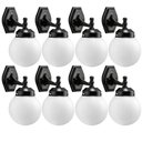 Ver imagem 1 de Kit 8 Luminárias de Parede Globo Arandelas Decorativas Jardins Dital Corredores Caminhos Luminosos
