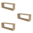 Ver imagem 1 de Conjunto com 3 Nichos Preto Meme KitCubos