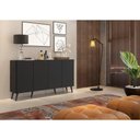 Ver mais imagens de Aparador Buffet 4 Portas Retrô Veneza Multimóveis V3556 Preto