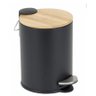 Lixeira para Banheiro com Pedal Preta 5l - 5