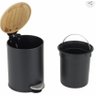 Lixeira para Banheiro com Pedal Preta 5l - 4