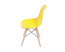 Ver imagem 2 de Sc-037-m - Cadeira Decorativa Assento em Pp na Cor Amarelo,base Estilo Eiffel,com Armacao de Madeira