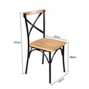 Ver imagem 6 de Conjunto Jantar Mesa Leonora Madeira Maciça 240x100 com 10 Cadeiras Paris Base Alumínio - Natural