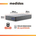 Ver imagem 3 de Colchão Solteiro Molas Ensacadas Atlanta 88x188x22cm