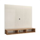 Ver imagem 3 de Painel para Tv Sol Suspenso 50 Polegadas para Sala - Off White com Nature