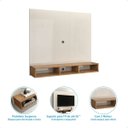 Ver imagem 5 de Painel para Tv Sol Suspenso 50 Polegadas para Sala - Off White com Nature