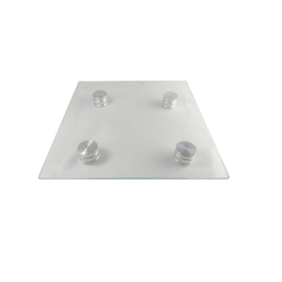 Boleira Petisqueira Vidro Quadrado 26x26cm - 2