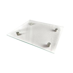 Boleira Petisqueira Vidro Quadrado 26x26cm - 1