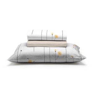 Jogo de Cama Solteiro Algodão 200 Fios 3 Peças Estampado
