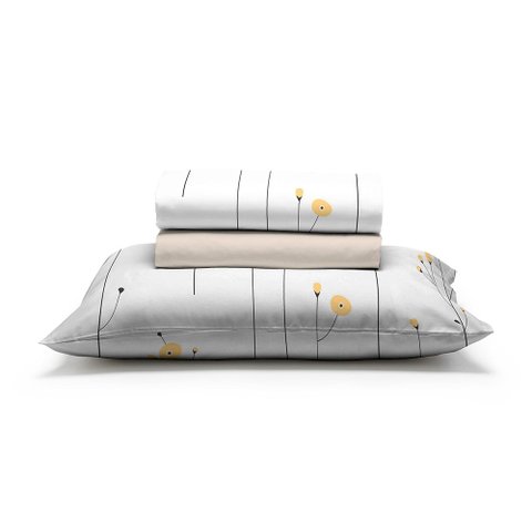 Jogo de Cama Solteiro Algodão 200 Fios 3 Peças Estampado