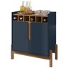 Barzinho Com 2 Portas e Adega Para Sala de Jantar 50522 Azul Cobalto Cedro DCASA - 1