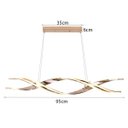 Ver imagem 4 de Lustre Luminaria DNA Pendente Molecular Espiral 76W Led Decoraçao Teto Sala Quarto Iluminaçao Luxo C