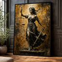 Ver imagem 2 de Quadro Advocacia Deusa Têmis a Guardiã da Justiça e Verdade