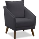 Ver imagem 2 de Kit 2 Poltronas para Sala e Escritório Decorativas Ellen Veludo Cinza