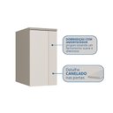 Ver imagem 5 de Módulo Guarda-Roupa Aéreo 1 Porta Elegance Cinza/Niquel/Blanc