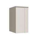Ver imagem 1 de Módulo Guarda-Roupa Aéreo 1 Porta Elegance Cinza/Niquel/Blanc