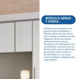 Módulo Guarda-roupa Aéreo 1 Porta Elegance - 6