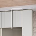 Ver imagem 2 de Módulo Guarda-Roupa Aéreo 1 Porta Elegance Cinza/Niquel/Blanc