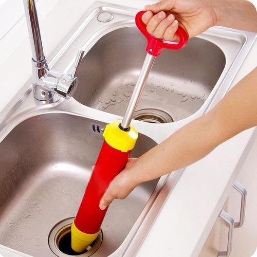Desentupidor Manual Vacuo Vaso Sanitário Pia Sucçao Bomba - 3