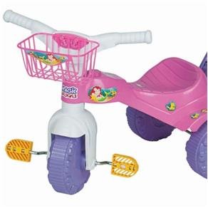 Triciclo Velotrol Infantil Bebe Motoca Rosa Menina Cestinha