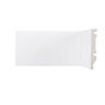 Rodape Poliestireno 10cm Branco Liso 2,40 Metros 5190 - 1