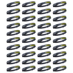 Lanterna de Cabeça Sensor Movimento Led Cob Xpe Usb Kit 40 Unidades Multiuso Camping Oficina Pesca C - 1