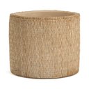 Ver imagem 4 de Kit 02 Cachepots em Cimento Vaso Decorativo Textura Rattan - Bege
