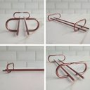 Ver imagem 5 de 2 Organizadores Porta Taças 25cm Suspenso Reto Rose Gold