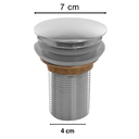 Ver imagem 4 de Válvula Ralo Click Luxo Inteligente Inox P/cuba Cromada