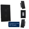 Kit 3 Interruptores Smart Inteligente Touch Wi-fi 2 Teclas Ews 1002 Intelbras - 2