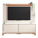 Ver imagem 3 de Painel para TV 65 pol e Rack Bancada 180cm Lucca Off/Freijó C01 - Mpozenato