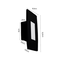 Balizador Led Lumo Ip65 2w 3000k Preto Mb Led - 2