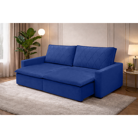 Sofá Cama Caixa Zero Florença 2,35m - Sofisticato