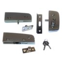 Ver imagem 1 de Kit porta pivotante para vidro temperado blindex (Sistema tradicional opção mola) - Cromado