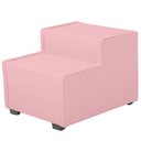 Ver imagem 1 de Escada Estofada 2 Degraus para Cachorro Gato e Maca de Estetica Suede