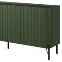 Ver imagem 7 de Rack para Sala de Estar Tv 75 Pol 4 Portas Brise Pés Industrial Preto Alef I03 Musgo - Lyam Decor