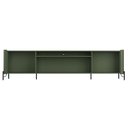Ver imagem 2 de Rack para Sala de Estar Tv 75 Pol 4 Portas Brise Pés Industrial Preto Alef I03 Musgo - Lyam Decor