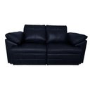 Ver imagem 6 de Sofá Decorativo Sala de Estar Marselha Retrátil Elétrico 2 Lugares 175cm Couro Azul Marinho - Mozzel