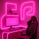Ver imagem 2 de Kit Fita Neon 12v Flexível Silicone Ip65 5 Metros + Fonte 5a Cores:rosa