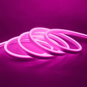 Ver imagem 1 de Kit Fita Neon 12v Flexível Silicone Ip65 5 Metros + Fonte 5a Cores:rosa
