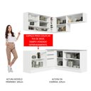 Ver imagem 6 de Armário de Cozinha Completa de Canto 349cm Branco Glamy Madesa 02