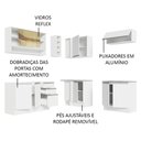 Ver imagem 5 de Armário de Cozinha Completa de Canto 349cm Branco Glamy Madesa 02