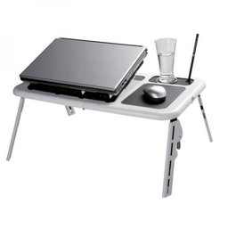 Mesa Dobrável e Ajustável com 2 Cooler para Notebook com Suporte a Copo - 1