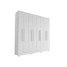 Guarda Roupa Casal Porto 8 Portas 4 Gavetas Branco Brilho - Aramóveis - 1
