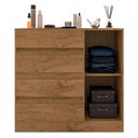 Ver imagem 6 de Guarda Roupa Casal Prime 1684 Cômoda 8000 e Multiuso 6020 Freijó Baunilha - Araplac