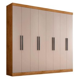 Guarda Roupa Casal Prime 1684 Cômoda 8000 e Multiuso 6020 Freijó Baunilha - Araplac - 2