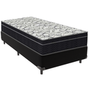Ver imagem 1 de Cama Box e Colchão Airtech 150 Espuma D45 Solteiro Ortobom: Preto