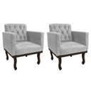 Ver imagem 1 de Kit 2 Poltronas Classic Linho - Doce Sonho Móveis